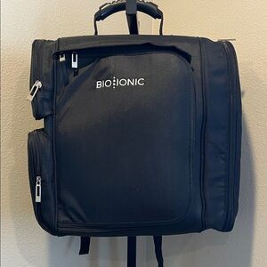 Bio Ionic Black Hair Stylist travel Backpack